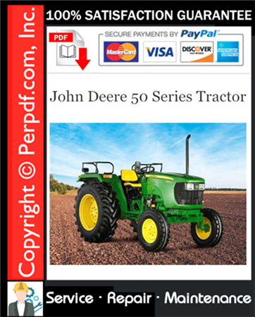 John Deere 50 Series Tractor Service Repair Manual