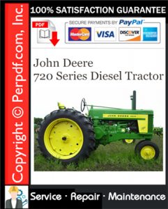 John Deere 720 Series Diesel Tractor Service Repair Manual Download