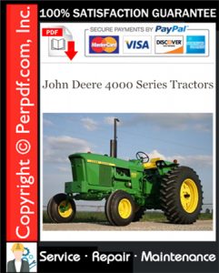 John Deere 4000 Series Tractors Service Repair Manual Download (SM2039)