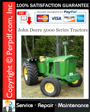 John Deere 5000 Series Tractors Service Repair Manual Download