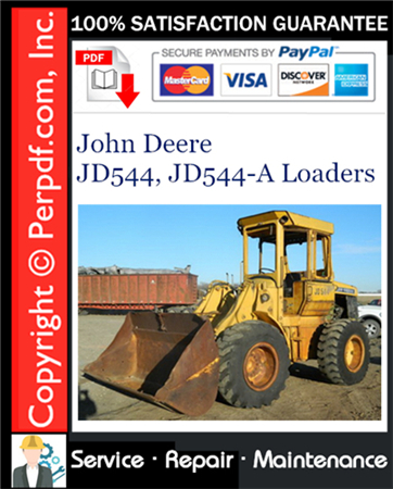 John Deere JD544, JD544-A Loaders Service Repair Manual Download