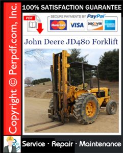 John Deere JD480 Forklift Service Repair Manual Download