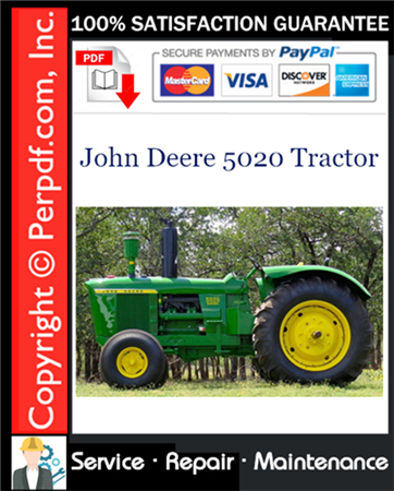 John Deere 5020 Tractor Service Repair Manual Download