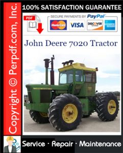 John Deere 7020 Tractor Service Repair Manual Download