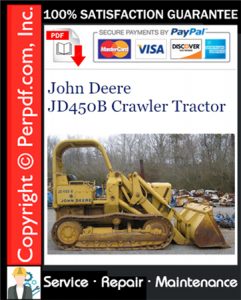 John Deere JD450B Crawler Tractor Service Repair Manual Download