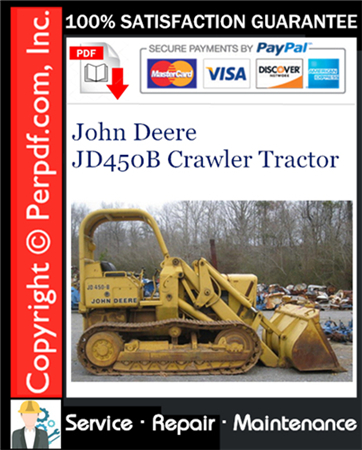 John Deere JD450B Crawler Tractor Service Repair Manual Download