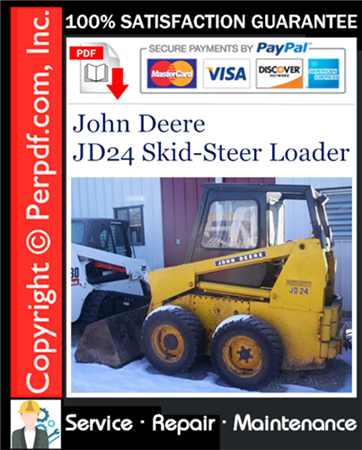 John Deere JD24 Skid-Steer Loader Service Repair Manual Download