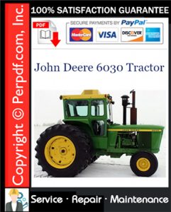 John Deere 6030 Tractor Service Repair Manual Download