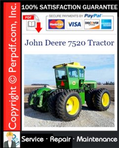 John Deere 7520 Tractor Service Repair Manual Download