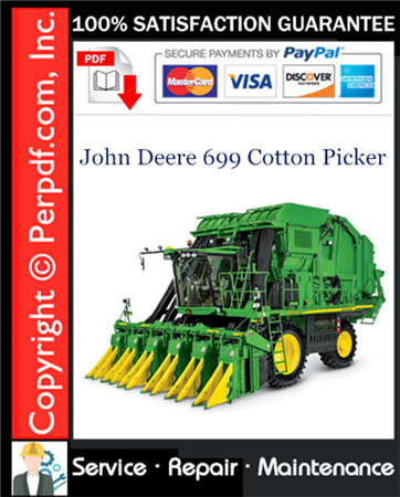 John Deere 699 Cotton Picker Service Repair Manual Download