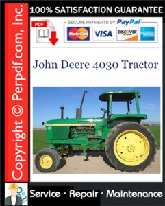 John Deere 4030 Tractor Service Repair Manual Download