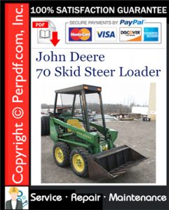 John Deere 70 Skid Steer Loader Service Repair Manual Download