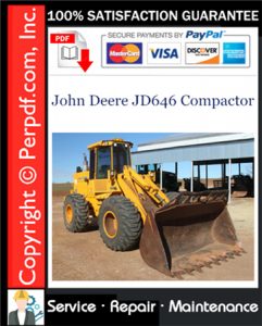 John Deere JD646 Compactor Service Repair Manual Download