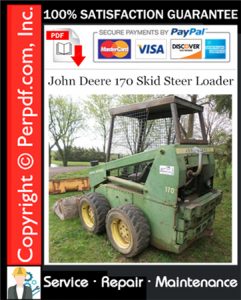 John Deere 170 Skid Steer Loader Service Repair Manual Download