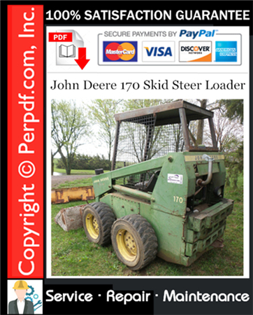 John Deere 170 Skid Steer Loader Service Repair Manual Download