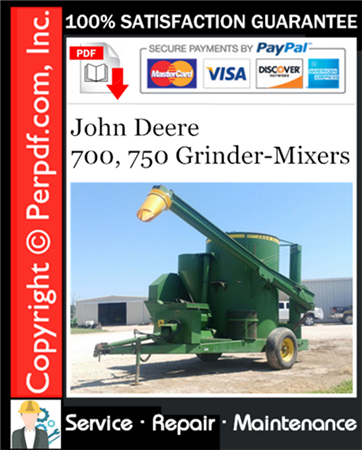 John Deere 700, 750 Grinder-Mixers Service Repair Manual Download