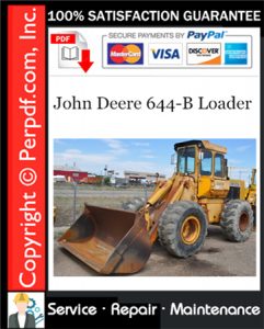 John Deere 644-B Loader Service Repair Manual Download