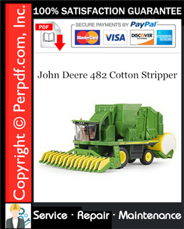 John Deere 482 Cotton Stripper Service Repair Manual Download