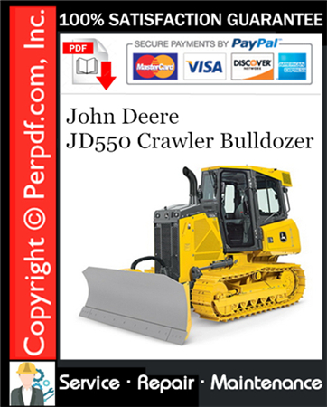 John Deere JD550 Crawler Bulldozer Service Repair Manual Download