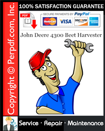 John Deere 4300 Beet Harvester Service Repair Manual Download