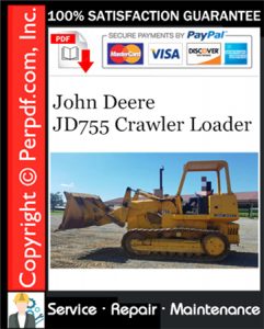 John Deere JD755 Crawler Loader Service Repair Manual Download