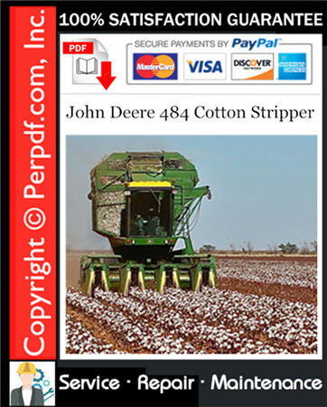 John Deere 484 Cotton Stripper Service Repair Manual Download