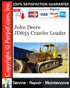 John Deere JD855 Crawler Loader Service Repair Manual Download