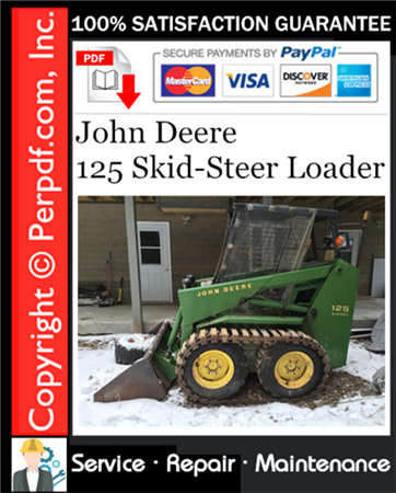 John Deere 125 Skid-Steer Loader Service Repair Manual Download