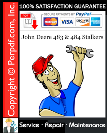 John Deere 483 & 484 Stalkers Service Repair Manual Download