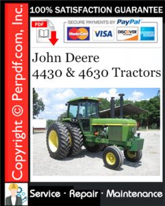 John Deere 4430 & 4630 Tractors Service Repair Manual Download