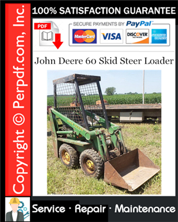 John Deere 60 Skid Steer Loader Service Repair Manual Download