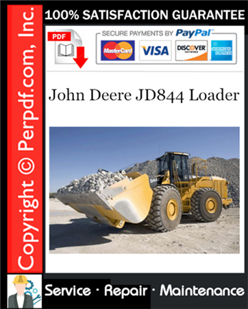 John Deere JD844 Loader Service Repair Manual Download