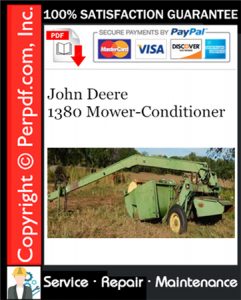 John Deere 1380 Mower-Conditioner Service Repair Manual Download