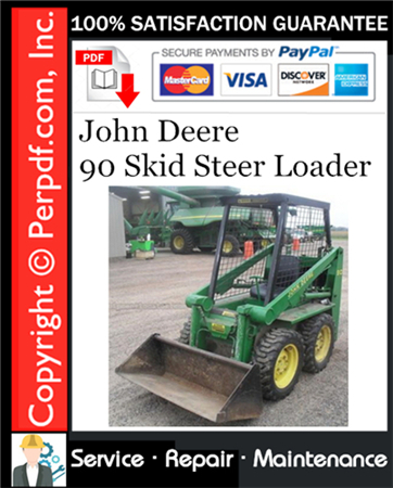 John Deere 90 Skid Steer Loader Service Repair Manual Download