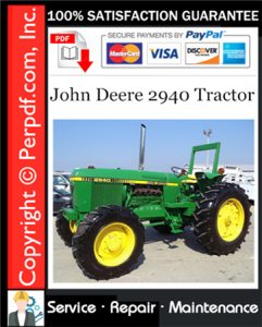 John Deere 2940 Tractor Service Repair Manual Download