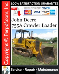 John Deere 755A Crawler Loader Service Repair Manual Download