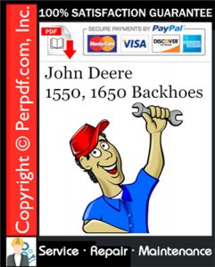 John Deere 1550, 1650 Backhoes Service Repair Manual Download