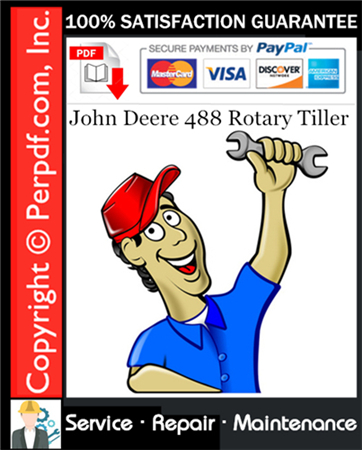 John Deere 488 Rotary Tiller Service Repair Manual Download