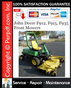 John Deere F912, F915, F935 Front Mowers Service Repair Manual Download