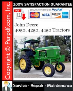 John Deere 4050, 4250, 4450 Tractors Service Repair Manual Download