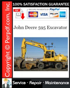 John Deere 595 Excavator Service Repair Manual Download