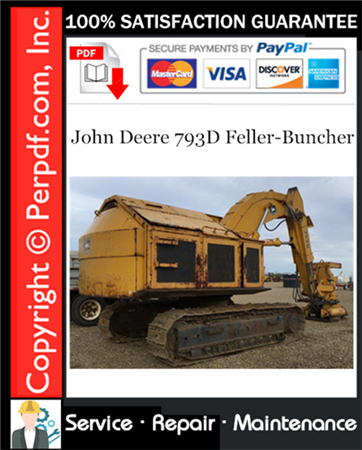 John Deere 793D Feller-Buncher Service Repair Manual Download