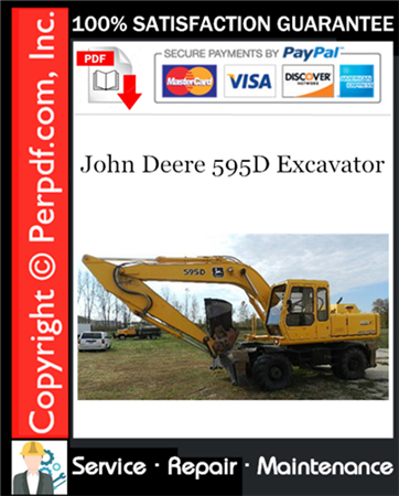 John Deere 595D Excavator Repair Technical Manual