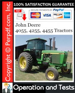 John Deere 4055, 4255, 4455 Tractors Operation & Tests