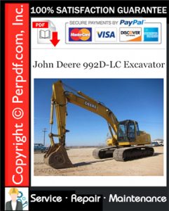 John Deere 992D-LC Excavator Service Repair Manual