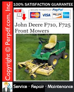 John Deere F710, F725 Front Mowers Service Repair Manual Download