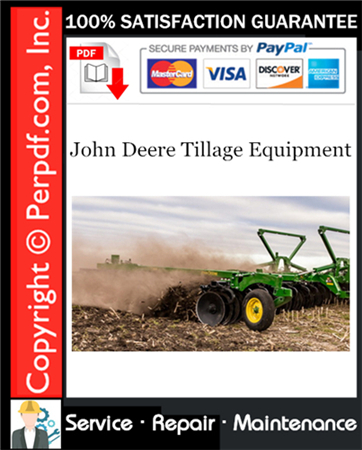 John Deere Tillage Equipment Service Repair Manual Download