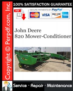 John Deere 820 Mower-Conditioner Service Repair Manual