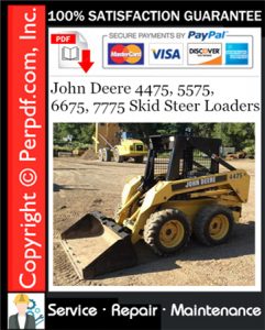 John Deere 4475, 5575, 6675, 7775 Skid Steer Loaders Service Repair Manual Download