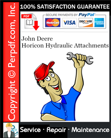 John Deere Horicon Hydraulic Attachments Service Repair Manual